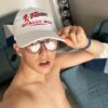 Scally Boy Embroidered Cap White